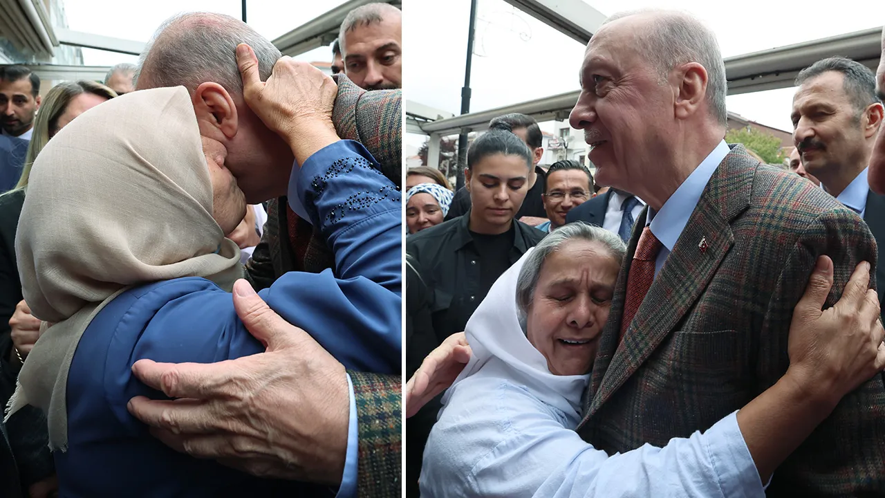 Edirne programında sıcak anlar! Cumhurbaşkanı Erdoğan vatandaşlarla bir arada