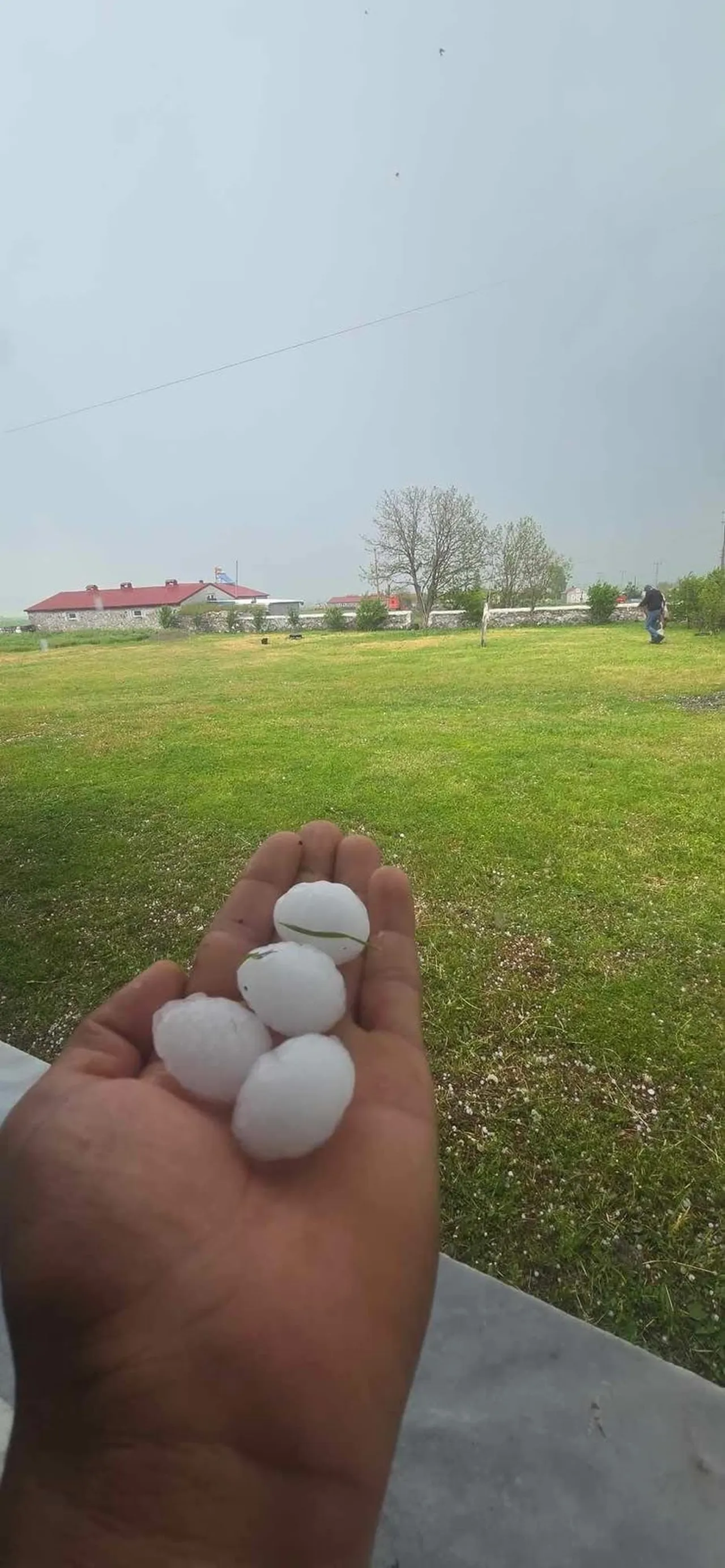 Kars’ta fındık büyüklüğünde dolu! Tarlalar, araçlar zarar gördü