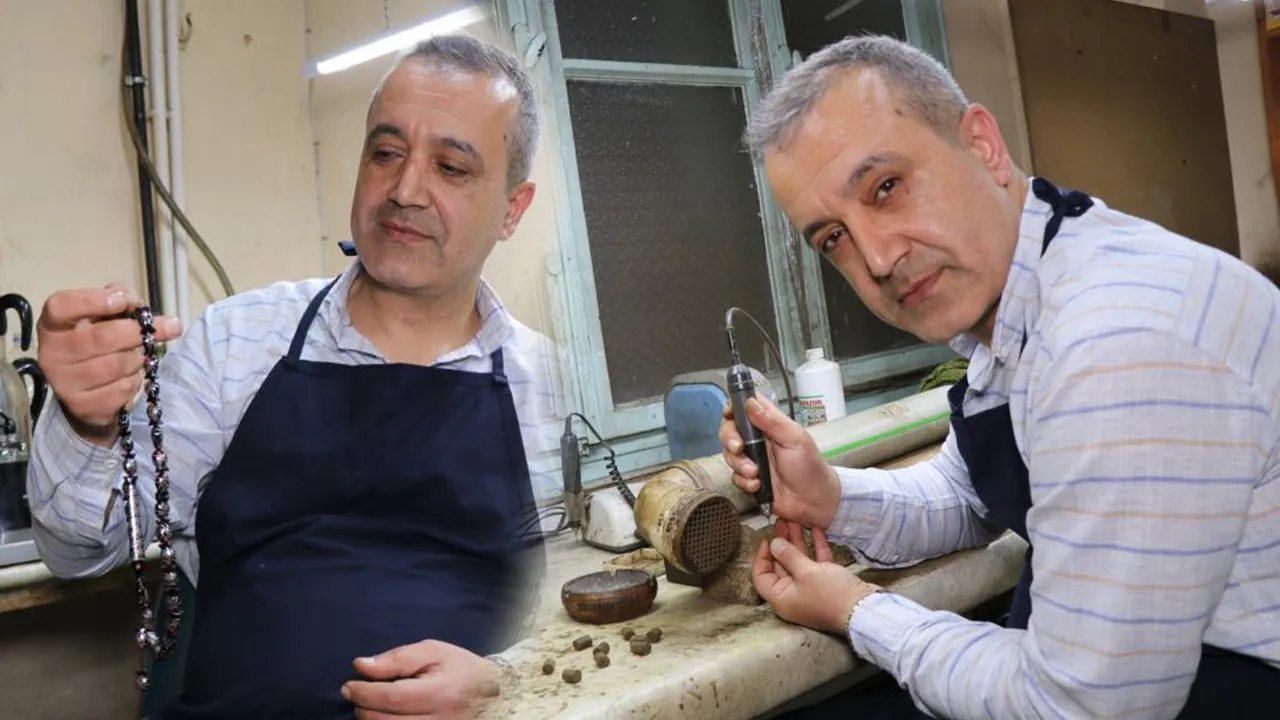 Ne arpa, ne kapsül, ne damla... Bu tespih Türkiye'de tek! Yapması 1 ay sürdü