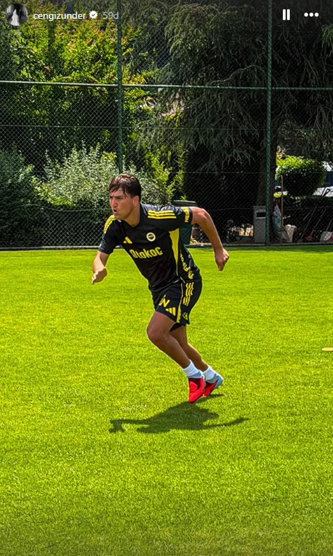 Cengiz Ünder'in Instagram paylaşımı