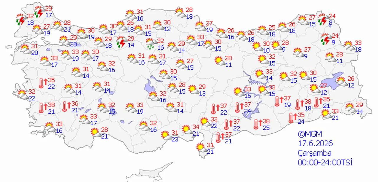 Önce yağış sonra bunaltıcı sıcaklar! Türkiye için kritik hafta başlıyor... İşte il il hava raporu