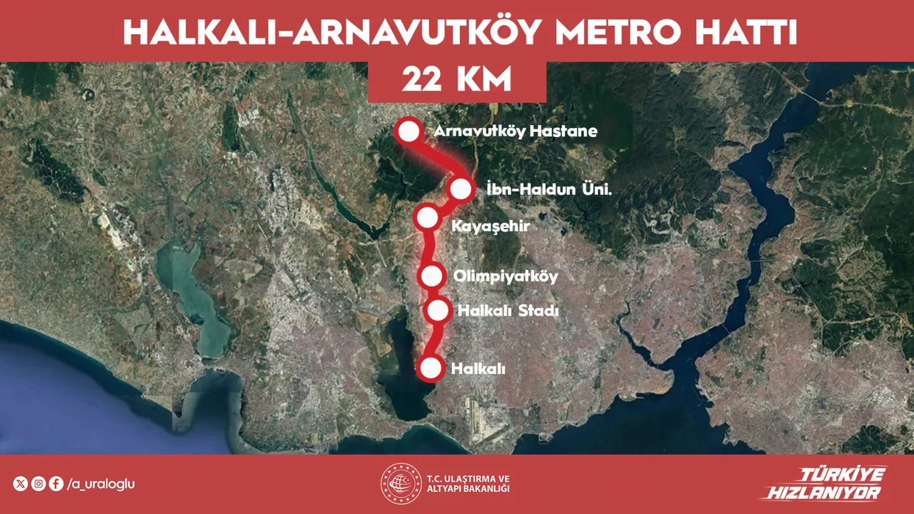 Halkalı-Arnavutköy Metro Hattı 19 Haziran'da açılıyor