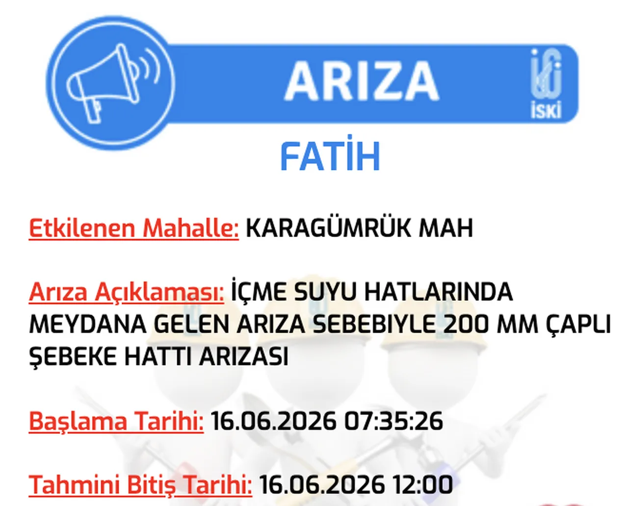 İSKİ su kesintisi 16 Haziran: İstanbul Esenyurt, Fatih ve Üsküdarda sular ne zaman, saat kaçta gelecek?