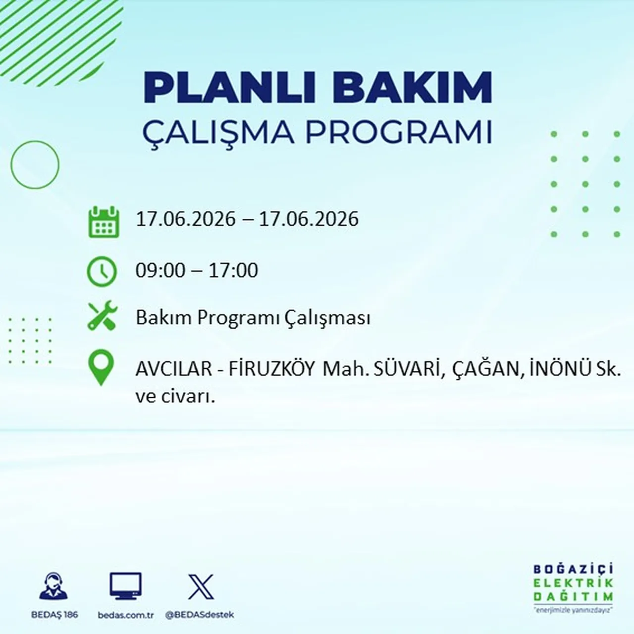 İstanbulda elektrik kesintisi! 21 ilçede 9 saate varan kesinti yaşanacak