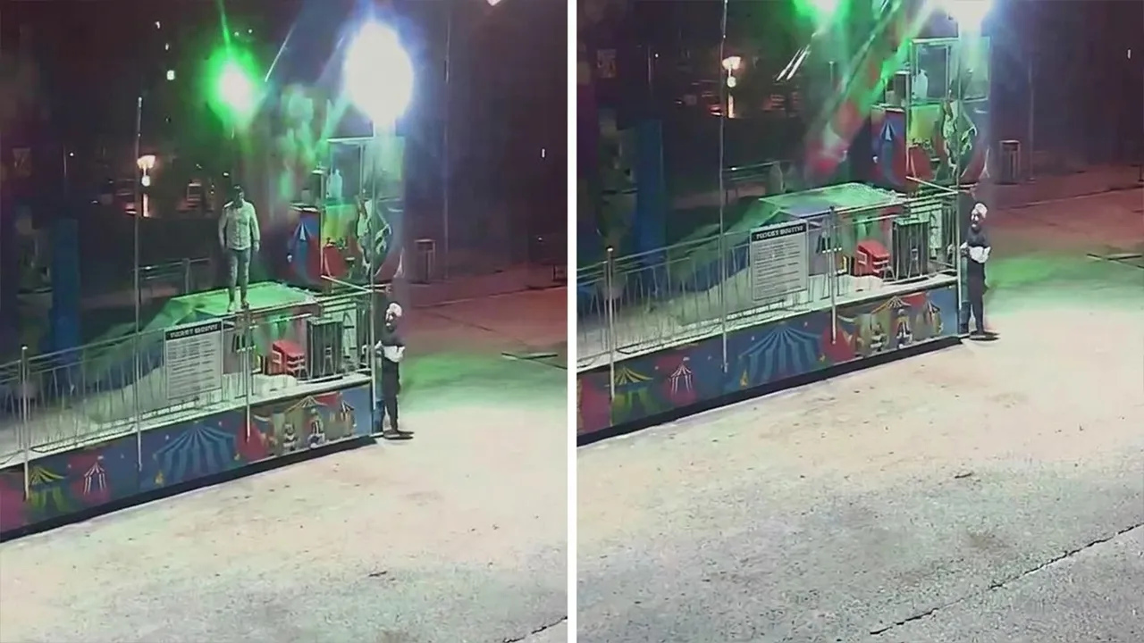 Lunaparkta ranger (kamikaze) çarptı! Feci ölüm kamerada