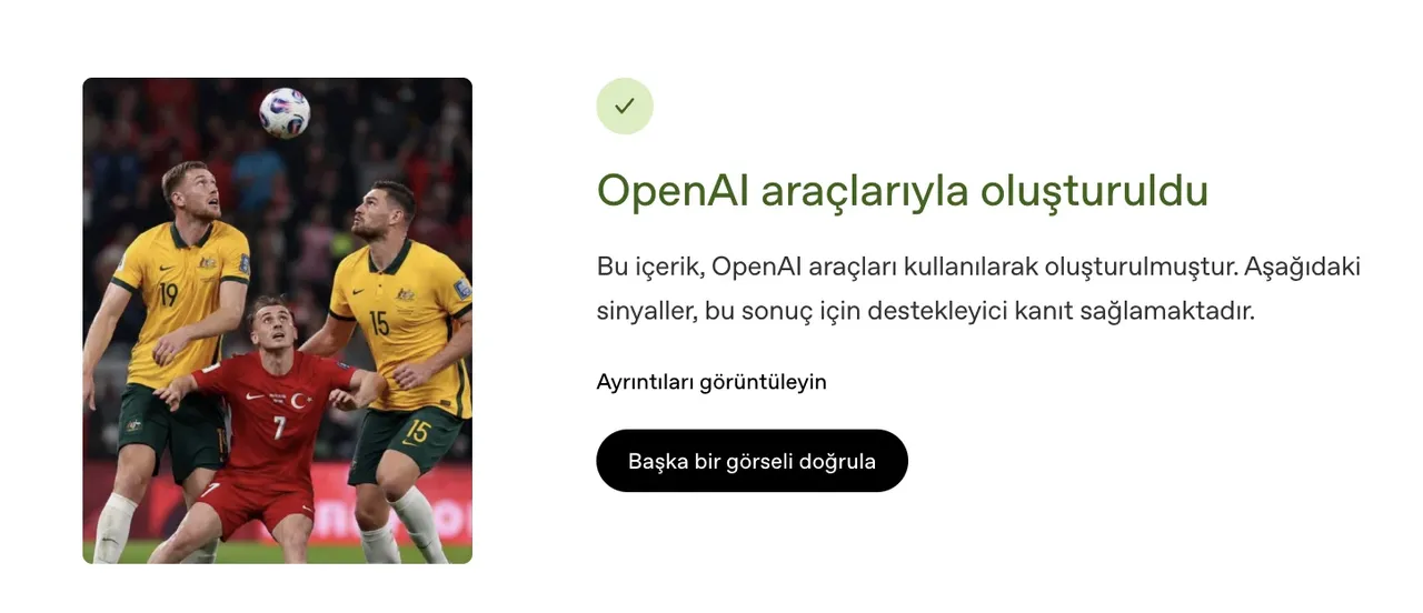 OpenAI’ın yapay zeka tespit aracı.