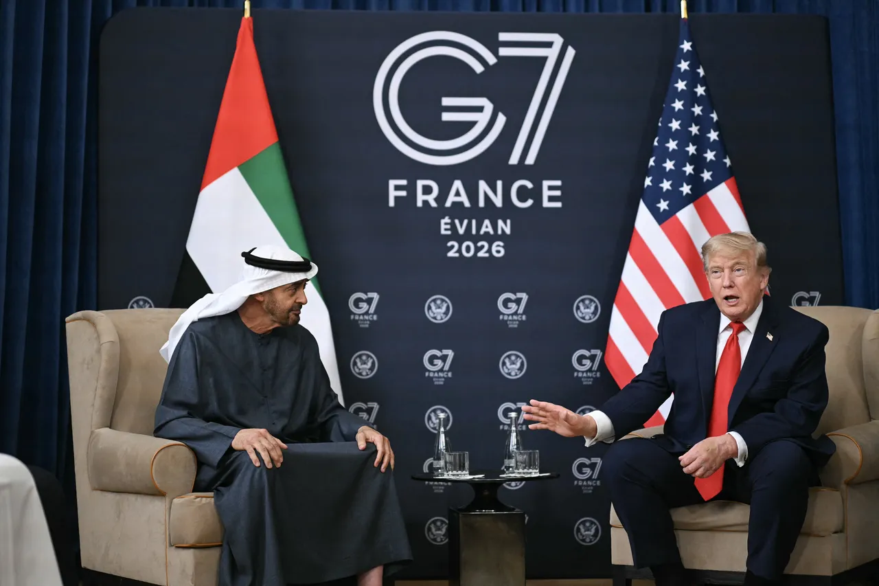 G7 Zirvesine damga vurdu! Trump, BAE Devlet Başkanı Al Nahyanla dalga geçti, salondakiler şaşkına döndü
