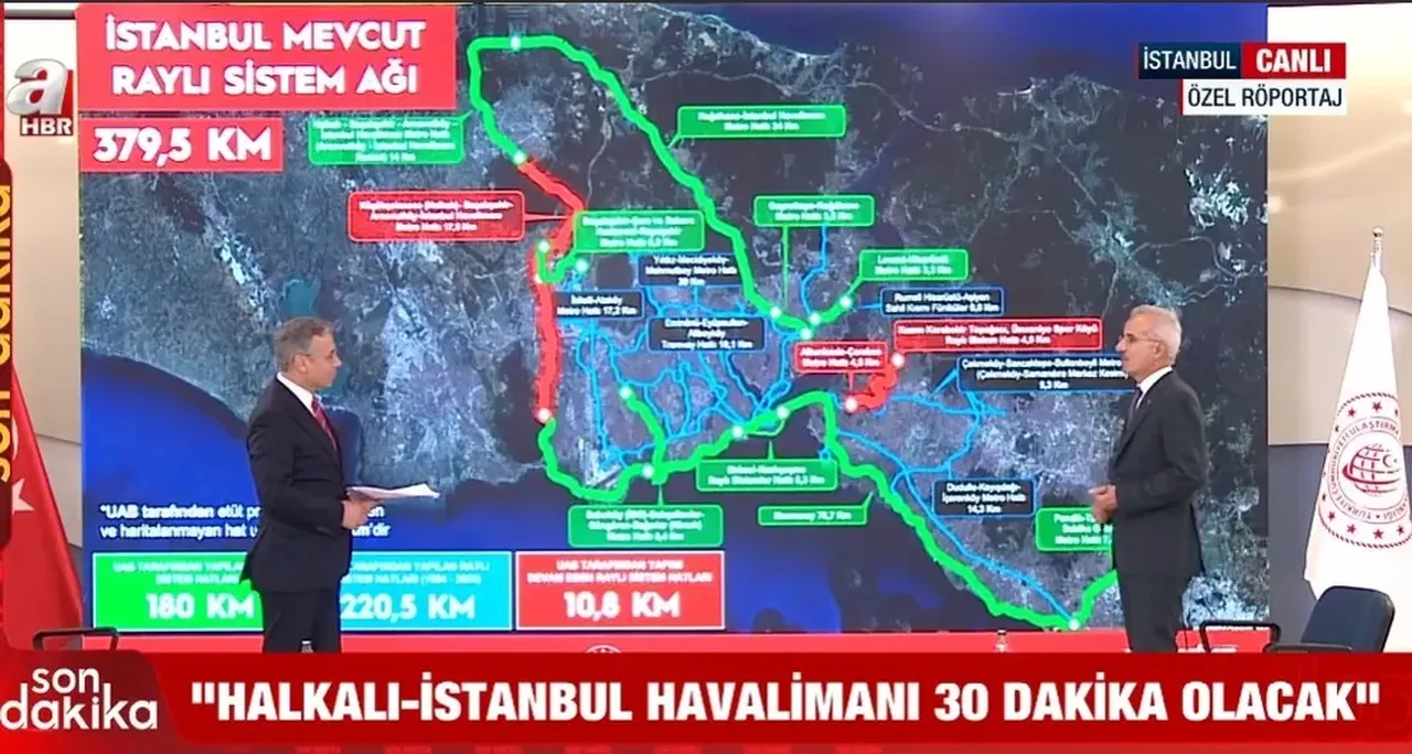 Bakan Uraloğlu İstanbul ve şehirler arası tüm dev projeleri tek tek açıkladı