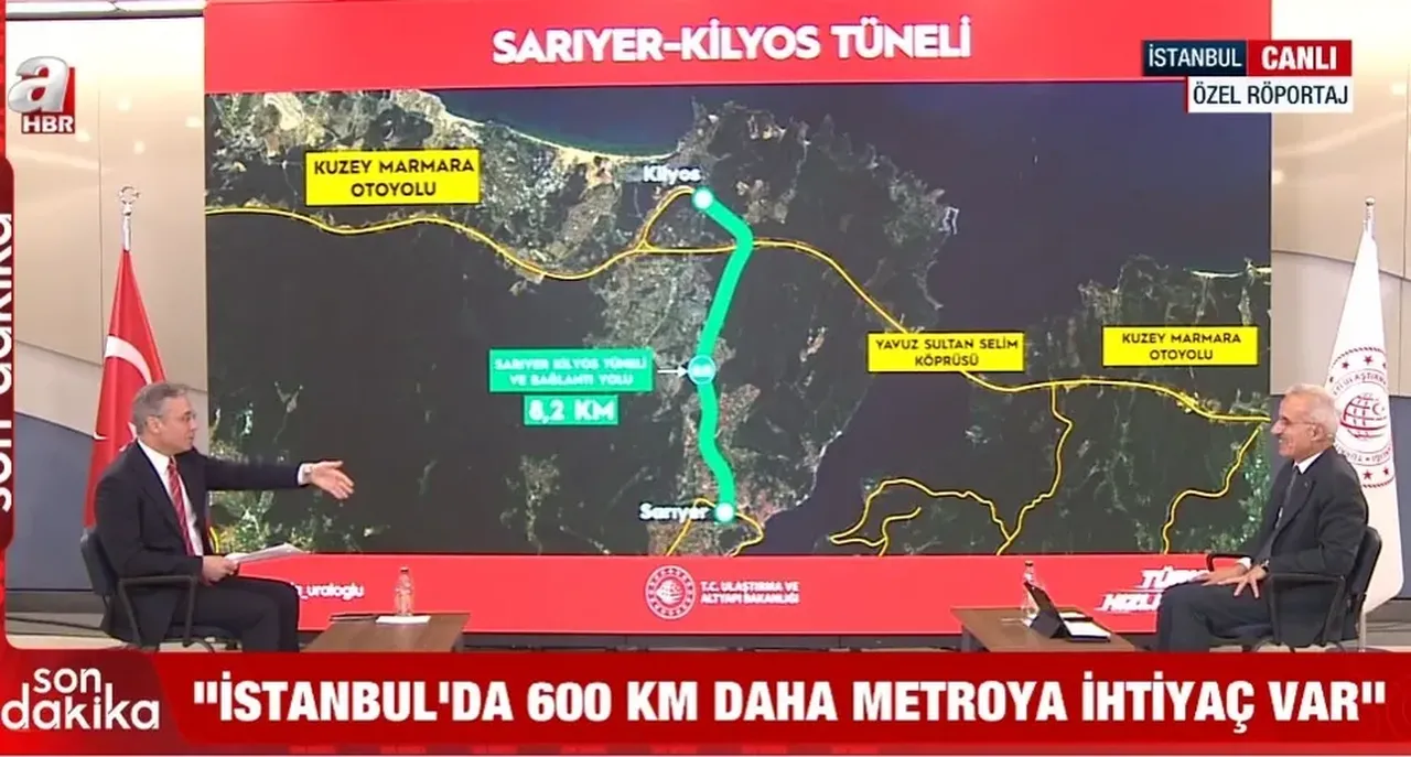 Bakan Uraloğlu İstanbul ve şehirler arası tüm dev projeleri tek tek açıkladı