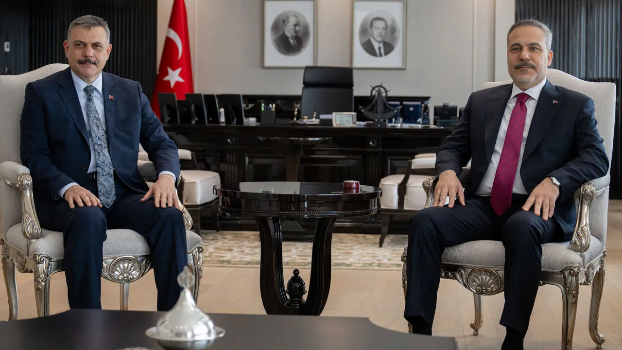 İçişleri Bakanı Çiftçi, Dışişleri Bakanı Fidan'ı ziyaret etti