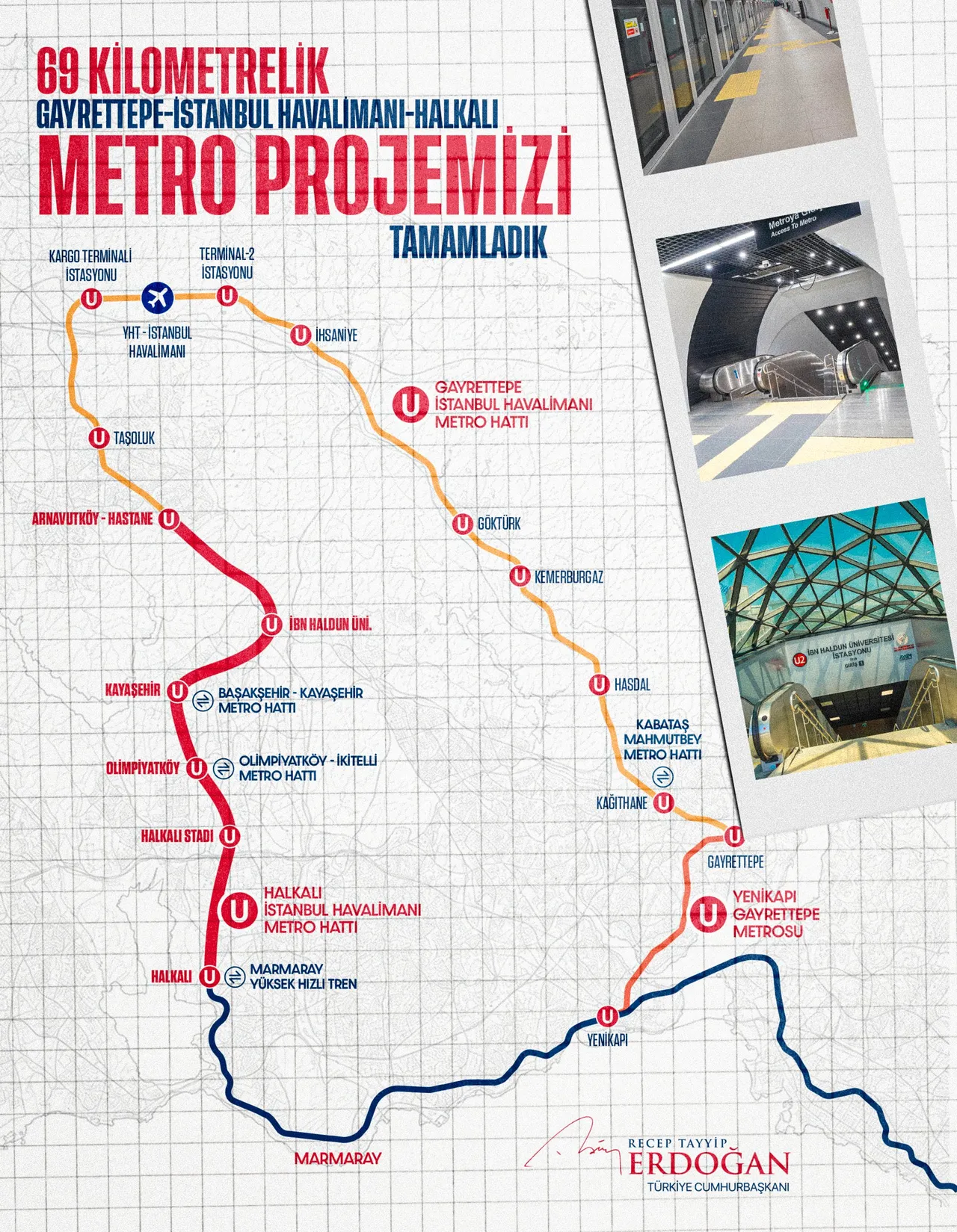 Halkalı İstanbul Havalimanı metro durakları: 31 Temmuza kadar ücretsiz olacak