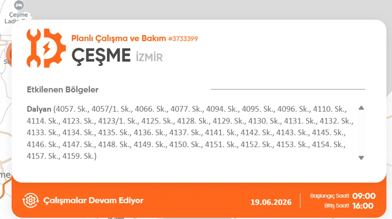 İzmirin birçok ilçesinde elektrik kesintisi... Elektrikler ne zaman gelecek? GDZ kesinti programı