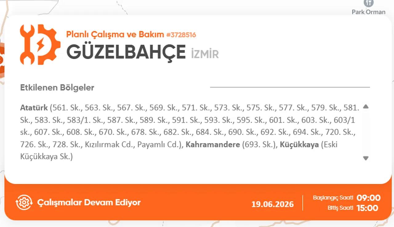 İzmirin birçok ilçesinde elektrik kesintisi... Elektrikler ne zaman gelecek? GDZ kesinti programı