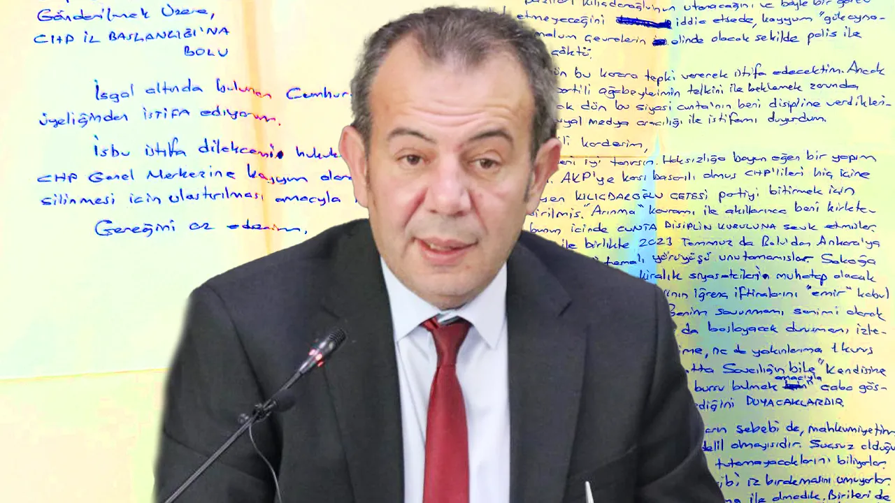 Tutuklu Tanju Özcan, CHP'den istifa etti! Mektubun her satırı zehir zemberek