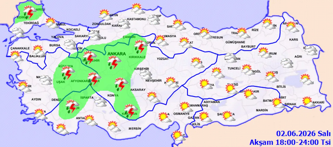 Bahar havası teğet geçti! Meteoroloji 21 ili uyardı, gök gürültülü sağanak geliyor