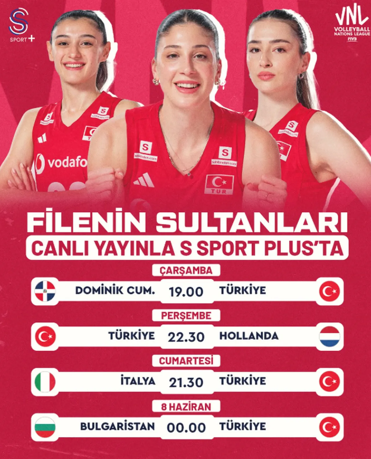 Filenin Sultanları maçları hangi kanalda, nereden izlenir? Milletler Ligi (VNL) maçları yayın bilgileri