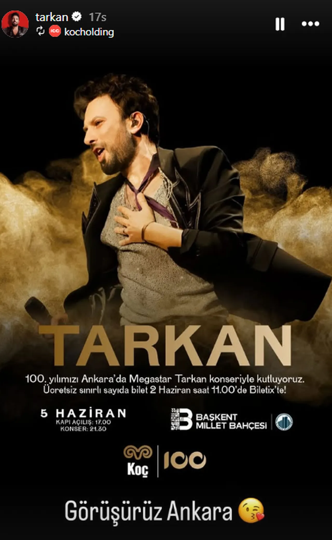 Tarkan Ankara konseri ne zaman? Ücretsiz davetiyeler için tarih belli oldu