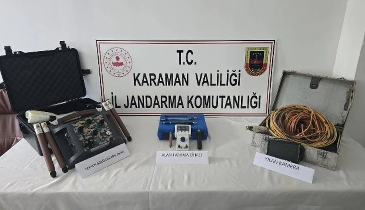 Karaman’da tarihi eserler ele geçirildi! 6 kişi tutuklandı