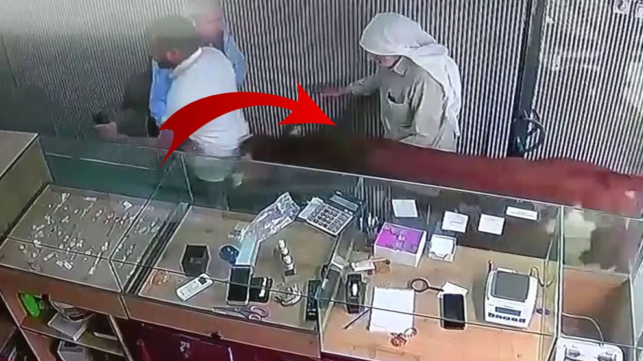 Sahibinden kaçan dana kuyumcuya daldı
