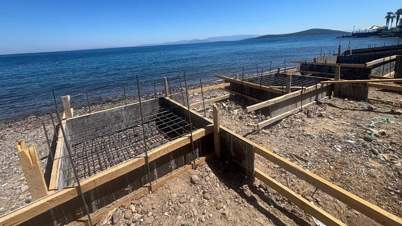 Sahile beton döken firmaya para cezası!