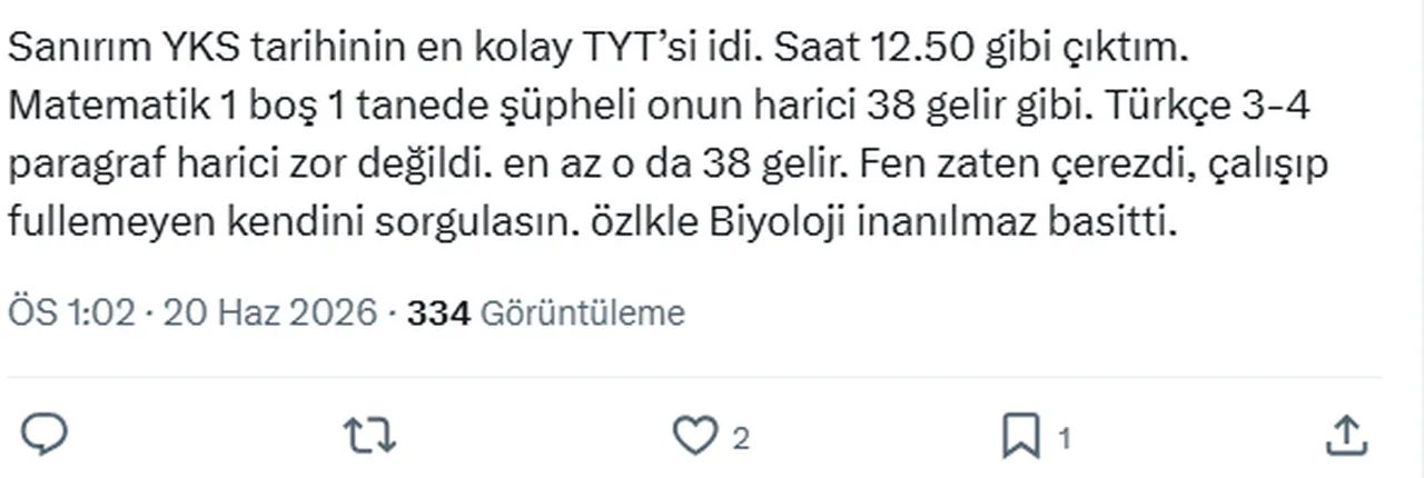 YKS 2026 nasıldı, zor muydu? Adaylardan peş peşe TYT yorumları... "Felsefe ve Türkçe soruları süreyi zorladı"