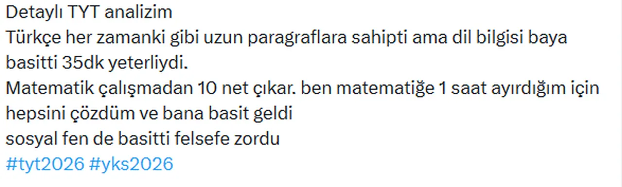 YKS 2026 nasıldı, zor muydu? Adaylardan peş peşe TYT yorumları... "Felsefe ve Türkçe soruları süreyi zorladı"