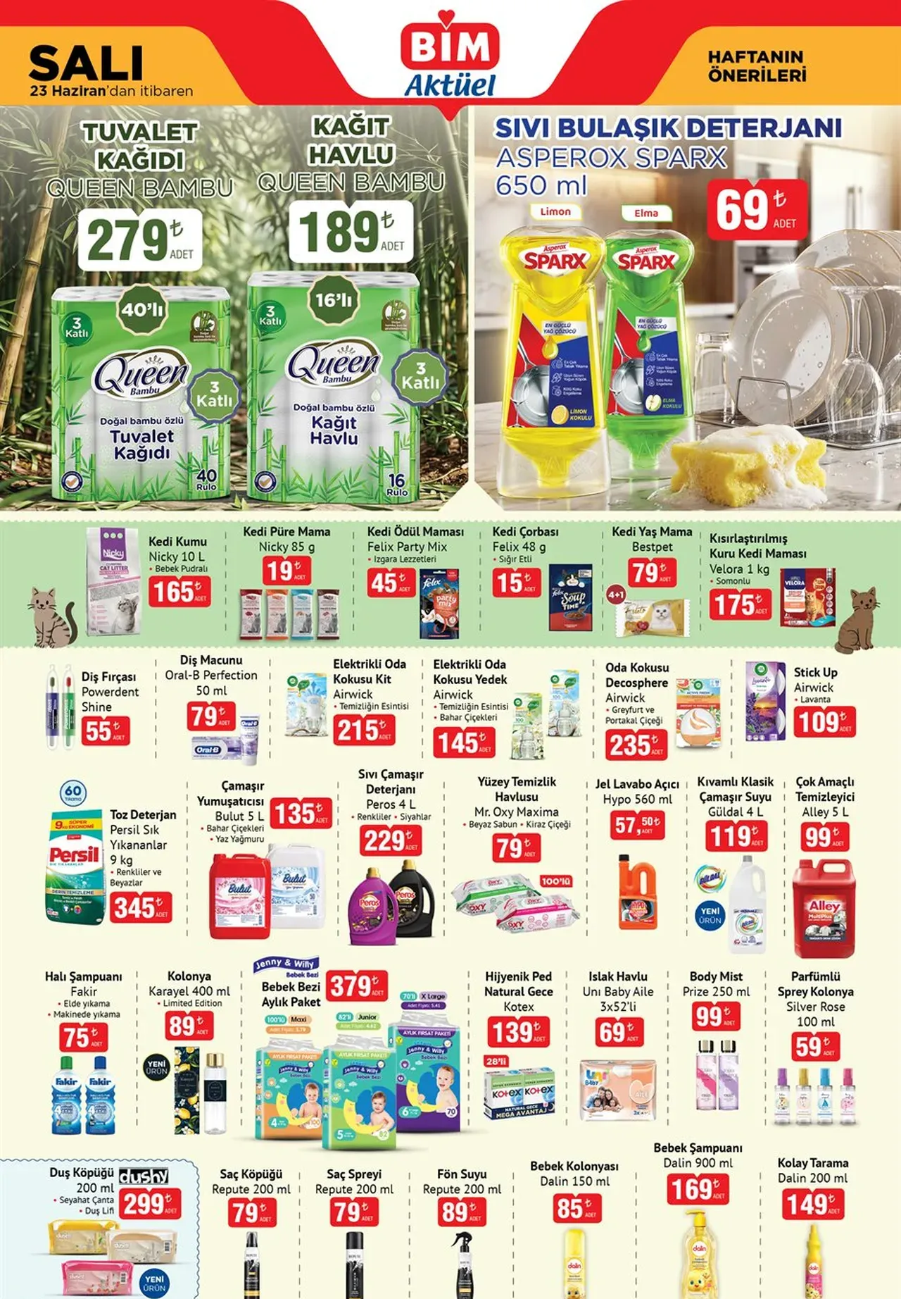 BİM aktüel ürünler kataloğu yenilendi! 23-24-26 Haziran BİMe neler gelecek?