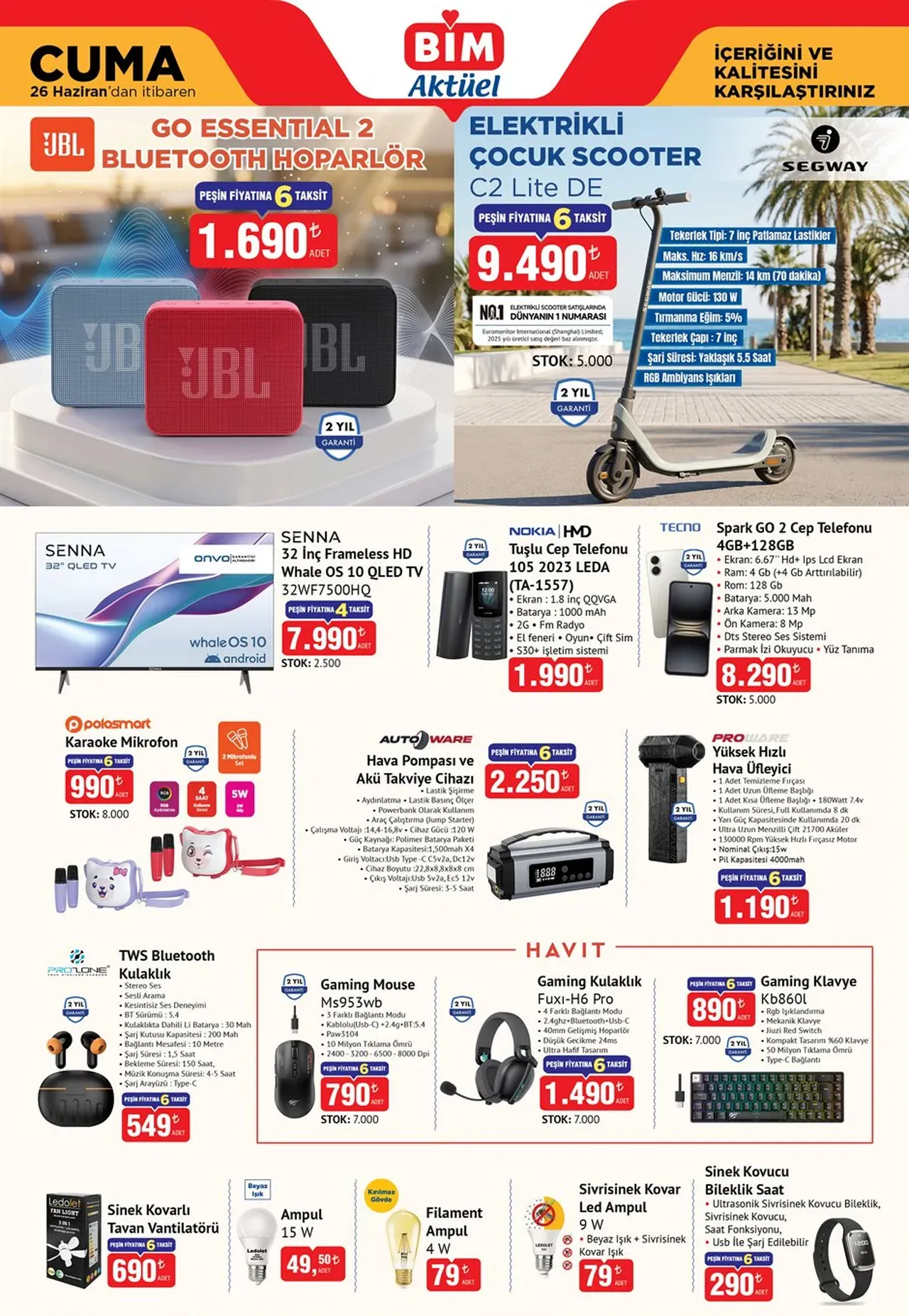 BİM aktüel ürünler kataloğu yenilendi! 23-24-26 Haziran BİMe neler gelecek?