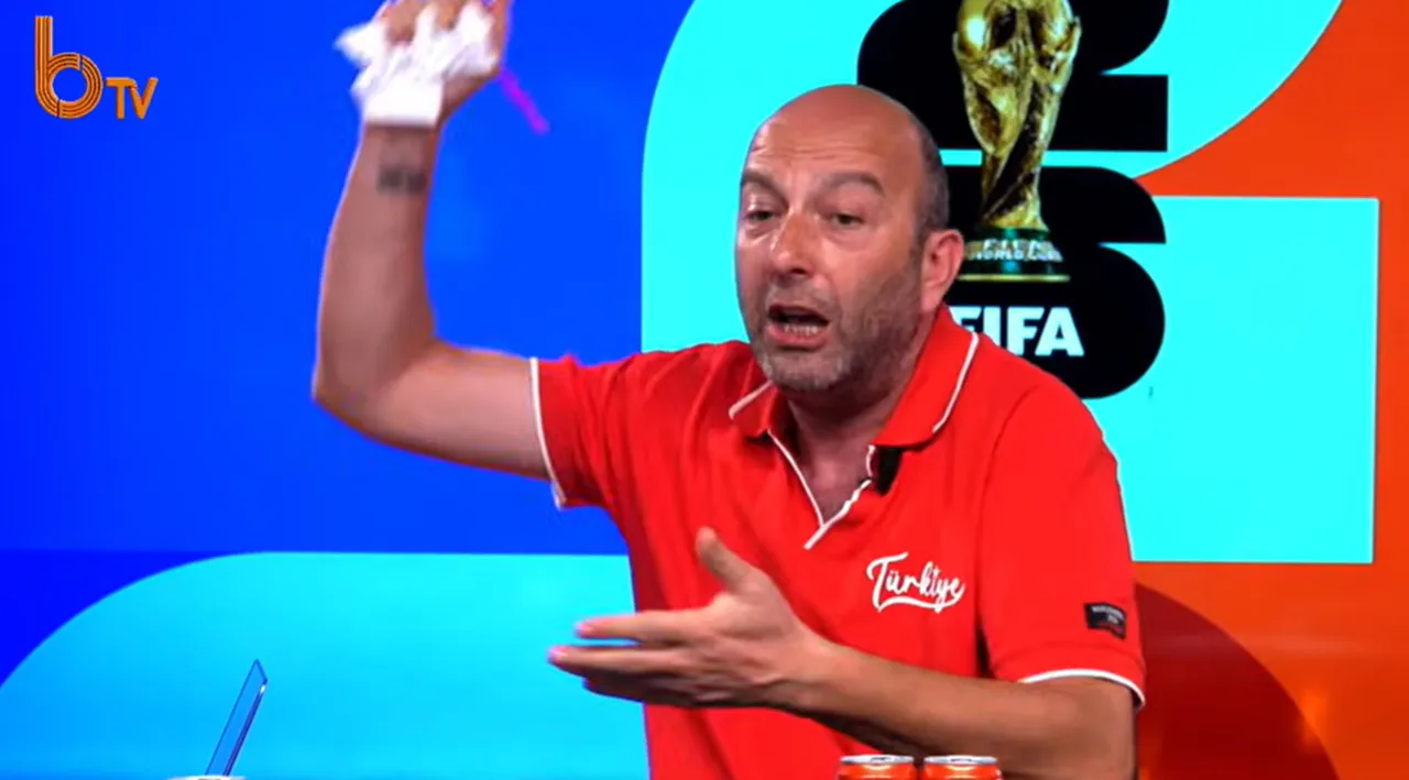 Gökhan Dinç'in yayın sırasında ateş püskürdüğü anlar