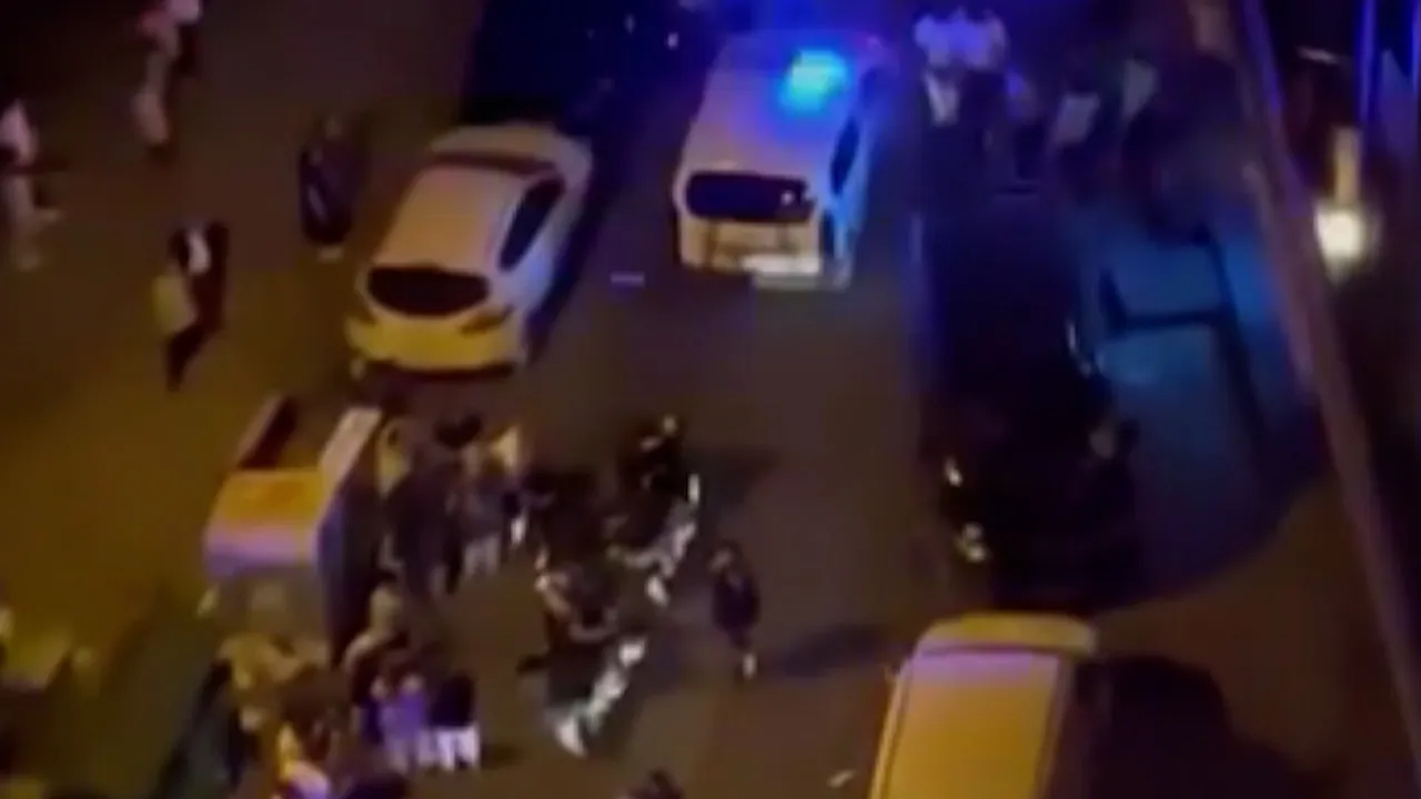 Eşiyle kavga etti, polisten kaçarken pencereden düştü! O anlar saniye saniye kaydedildi