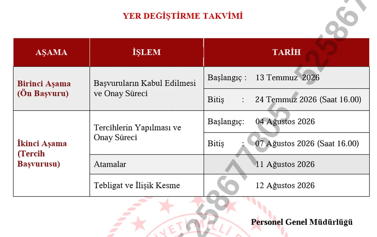 Yaz tatili öğretmen tayin başvuru takvimi belli oldu! İl içi ve iller arası mazerete bağlı atamalar ne zaman?