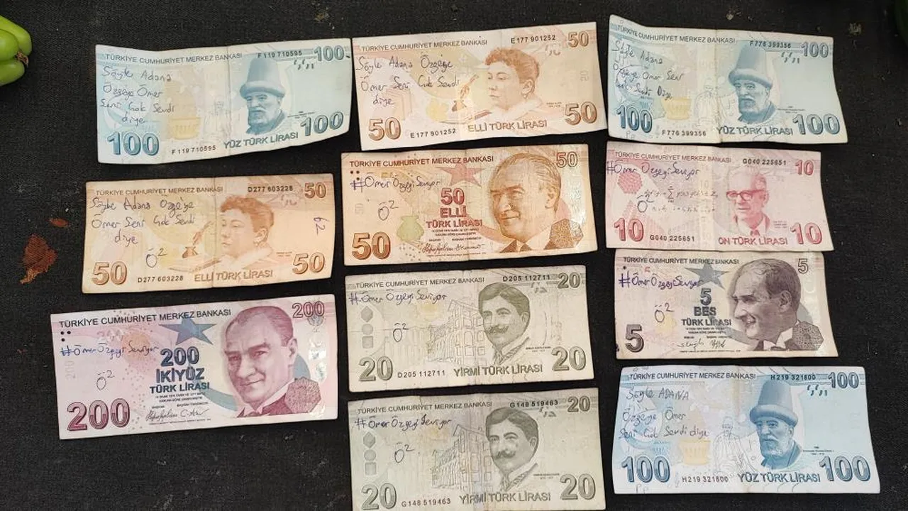 Bir kent bu olayı konuşuyor! Paraların üzerinde yazanlar dikkat çekti! Esnaftan çağrı: Allah için çıkıp gelin