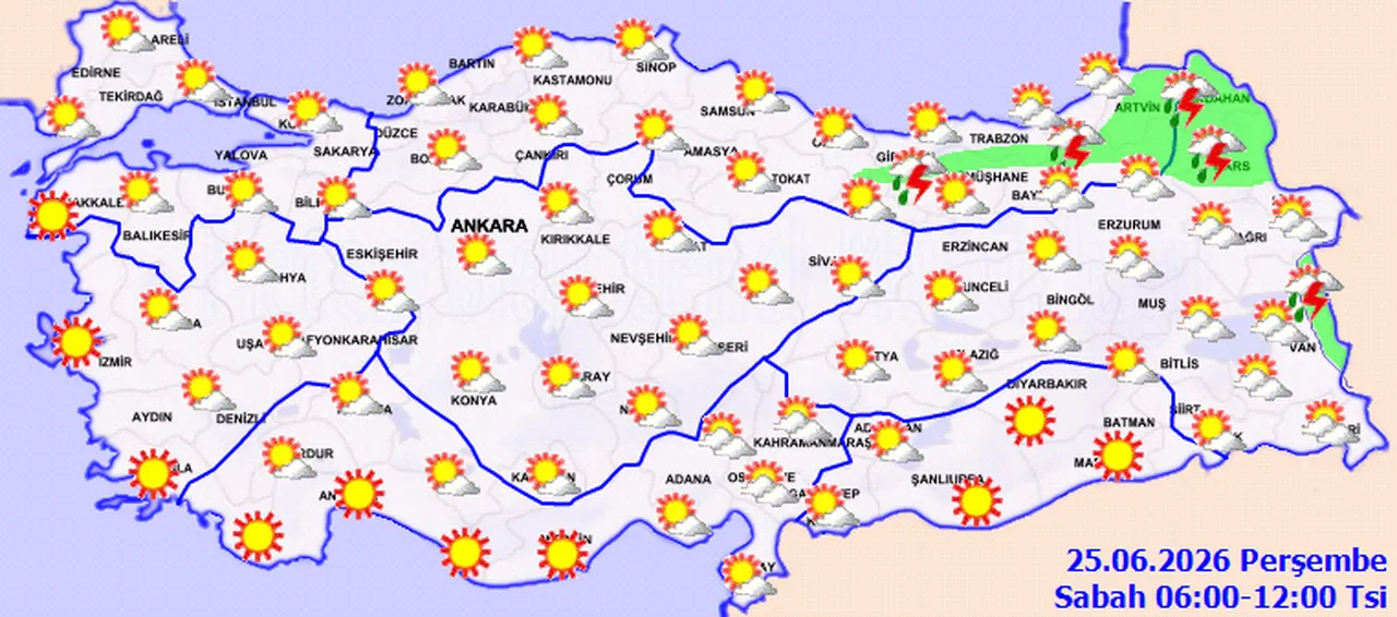 Hava ikiye bölünecek! Bir köşede 40 derece, bir köşede sağanak… Meteoroloji haftalık uyarısını yaptı