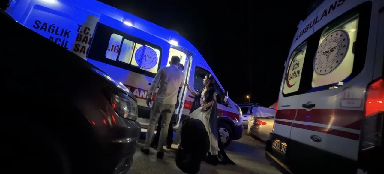 Düğün gecesi kabusa döndü! Gelin ve damat yakınları birbirine girdi