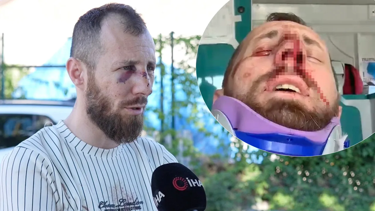Pazarda öldüresiye dövüldü! Her şey canlı yayına yansıdı