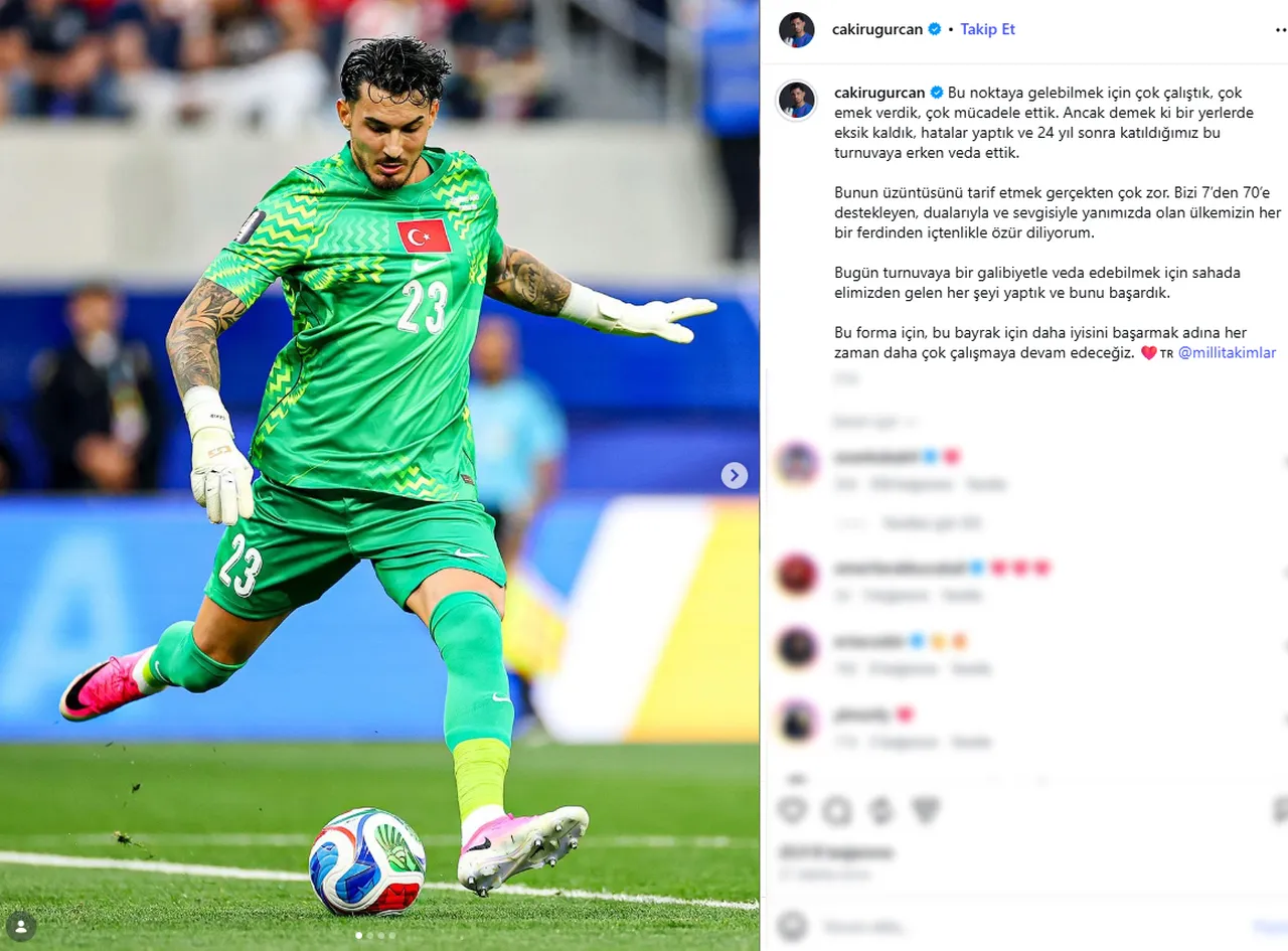 Uğurcan Çakır'ın Instagram paylaşımı