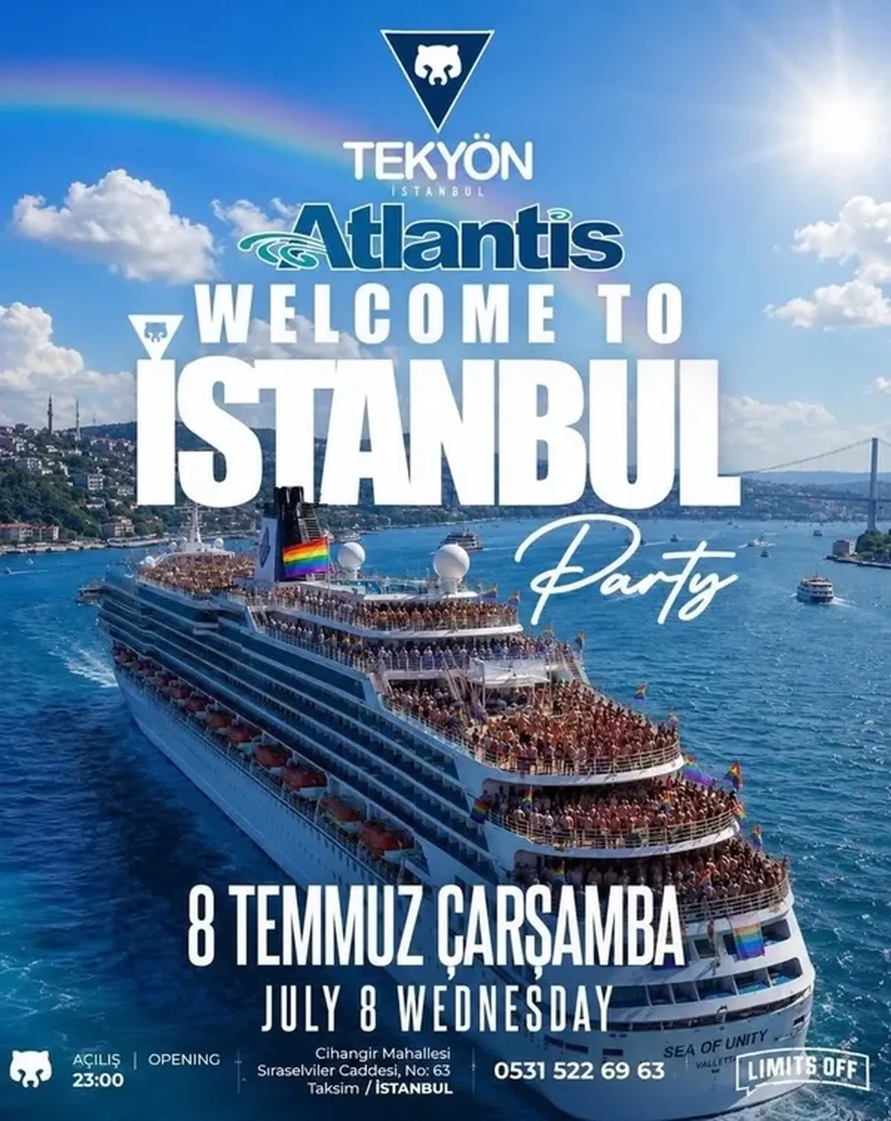 İstanbuldaki LGBT temalı kruvaziyer tartışmasında yeni gelişme! Valilik devreye girdi