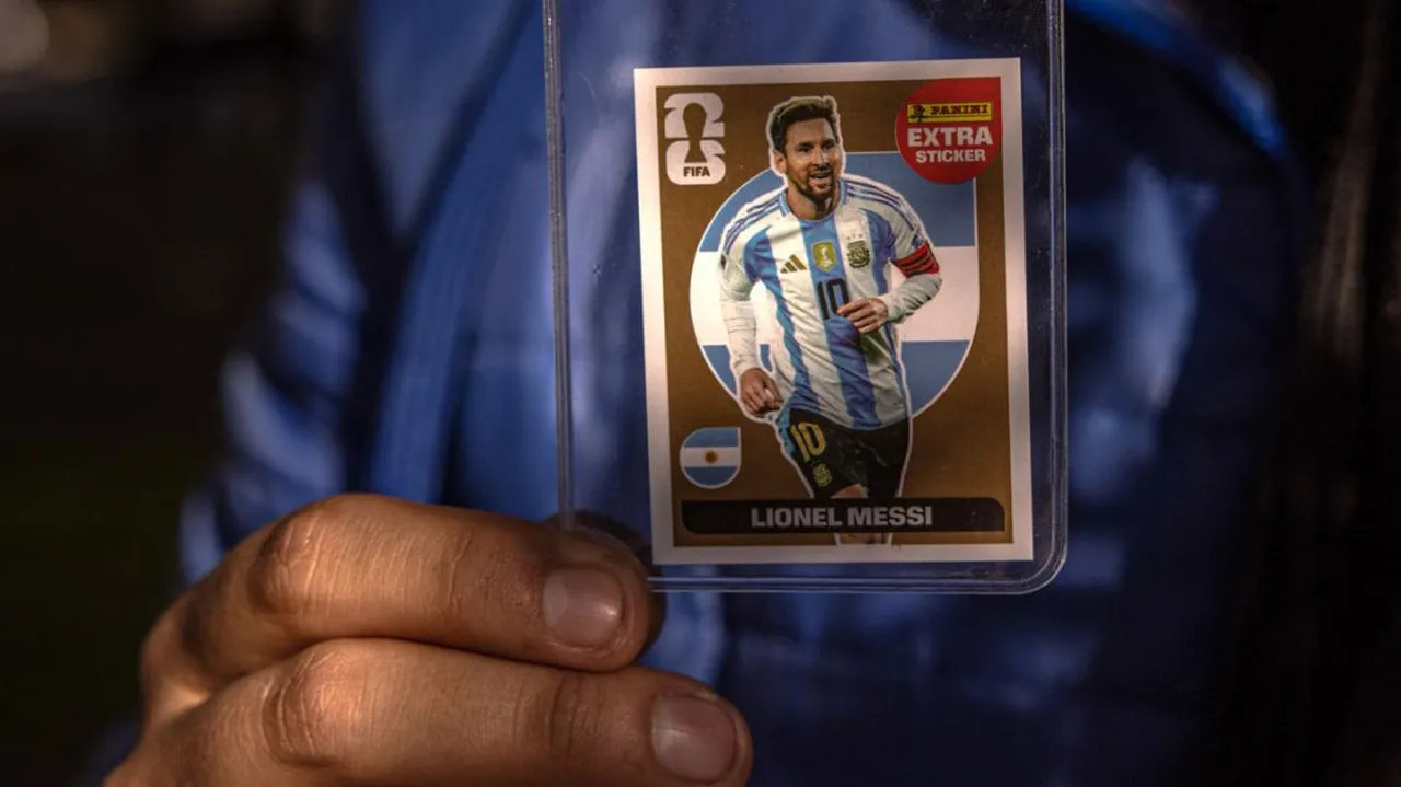 Messi'nin nadir bulunan altın çıkartması