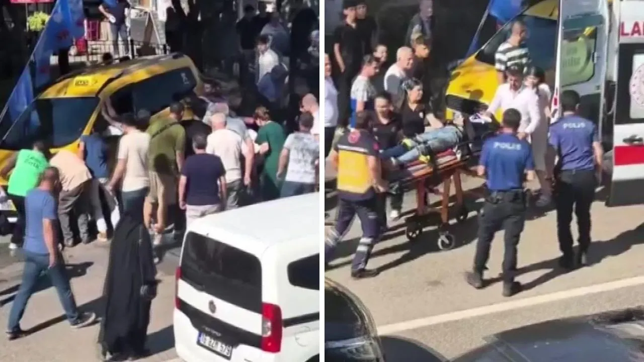 Bursa'da korku dolu anlar! Genç avukat taksinin altında kaldı