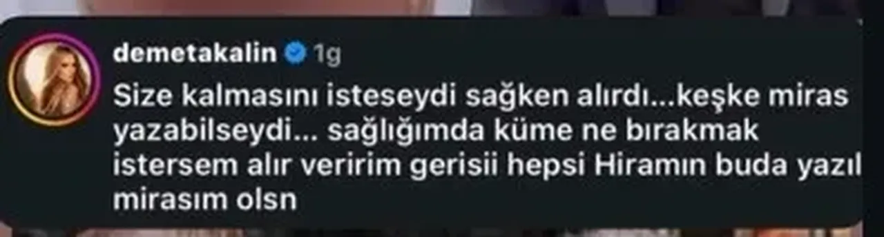 Tek bir isim verdi! Demet Akalın önce Fatih Ürek’in ablasına ateş püskürdü, sonra mirasını açıkladı