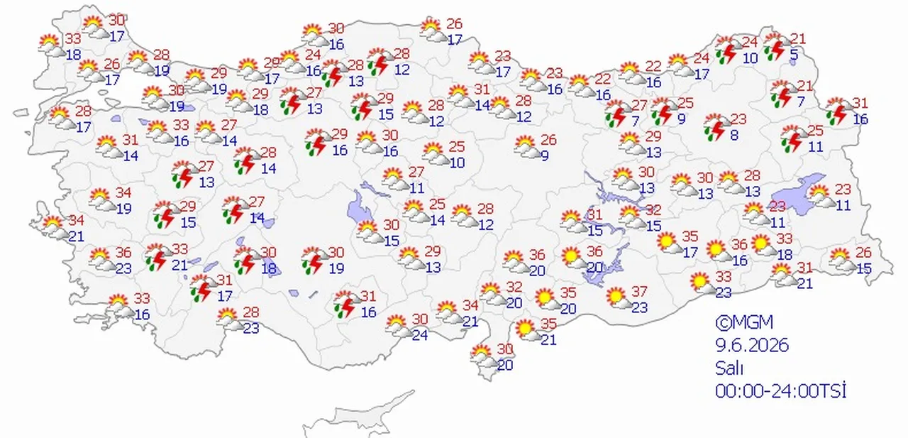 Kavurucu sıcaklar geldi! Termometreler 37 dereceyi görecek... İşte bir haftalık hava raporu