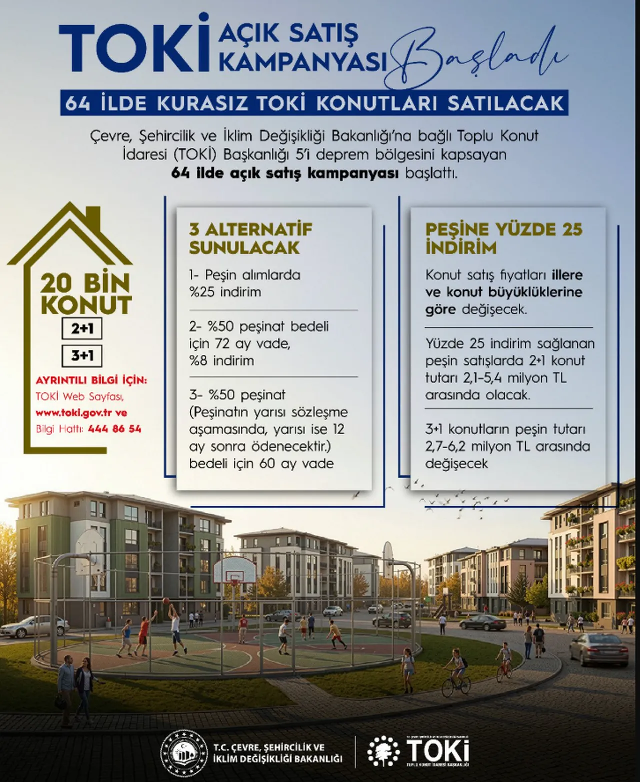TOKİ açık satış kampanyası 2026 fiyatları! TOKİ 64 ilde konut satışı başvuruları ne zaman?