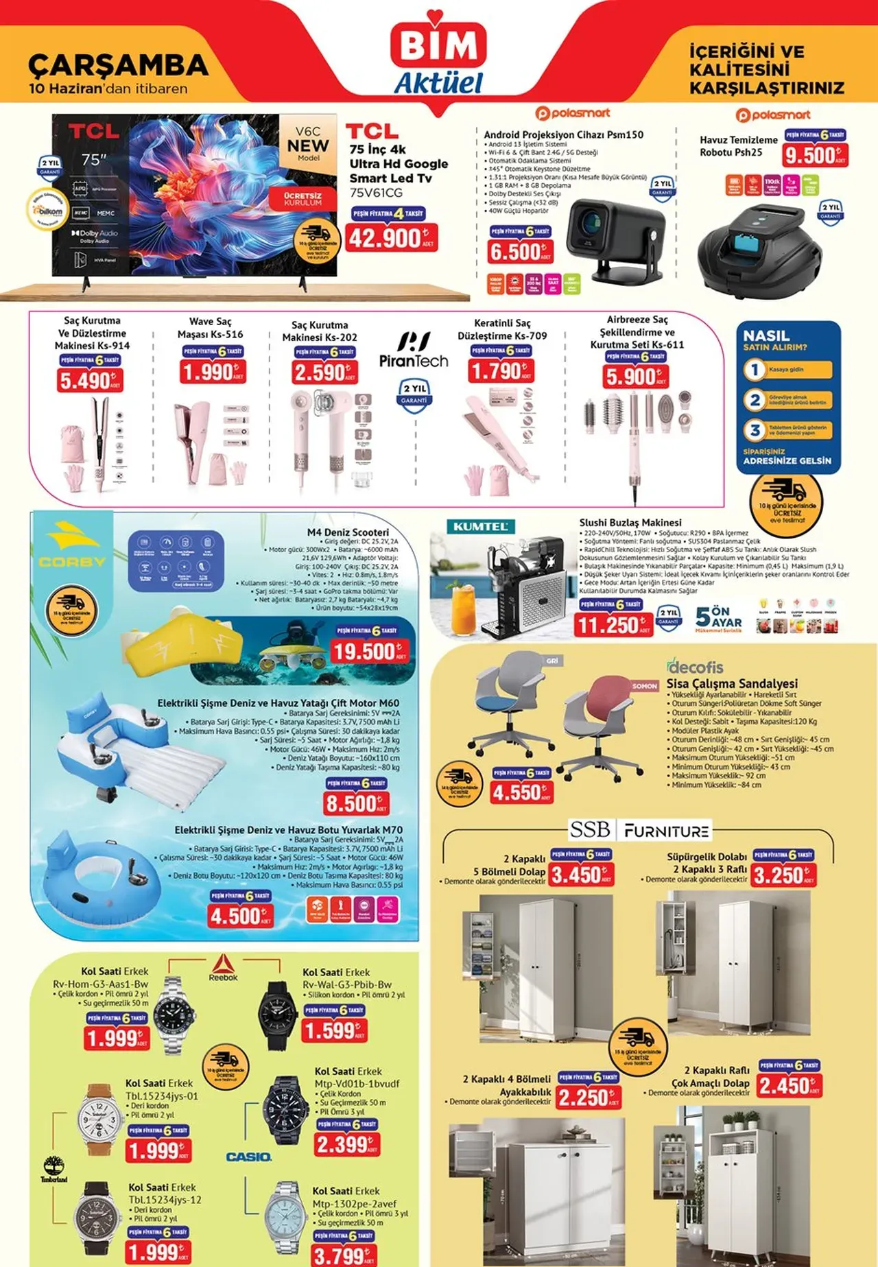 BİM aktüel ürünler kataloğu 9-10-12 Haziran listesi! BİMe bu hafta neler gelecek?