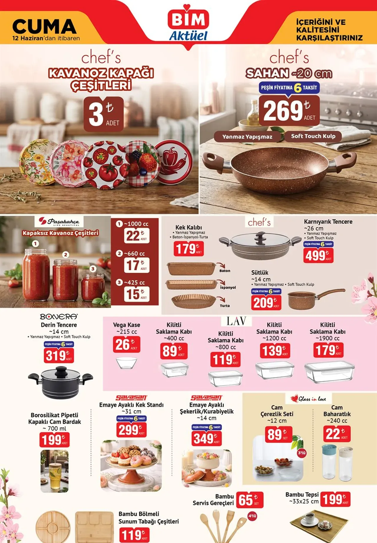 BİM aktüel ürünler kataloğu 9-10-12 Haziran listesi! BİMe bu hafta neler gelecek?