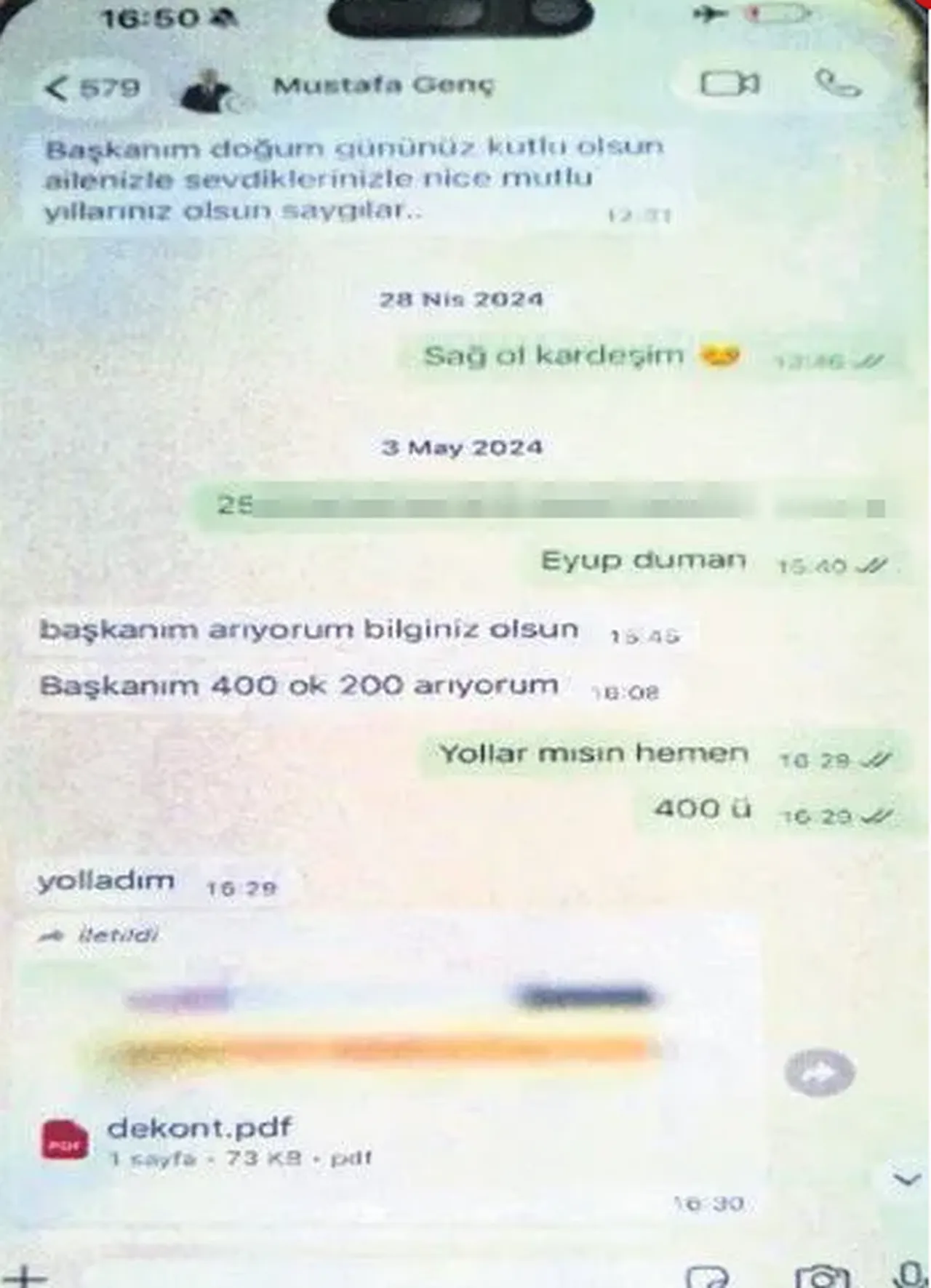Buca Belediyesi'nde rüşvet çarkı deşifre oldu! WhatsApp konuşmaları ortaya çıktı