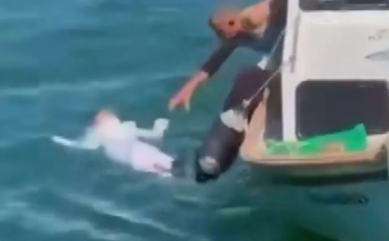 Genç kızın kurtarılma anı