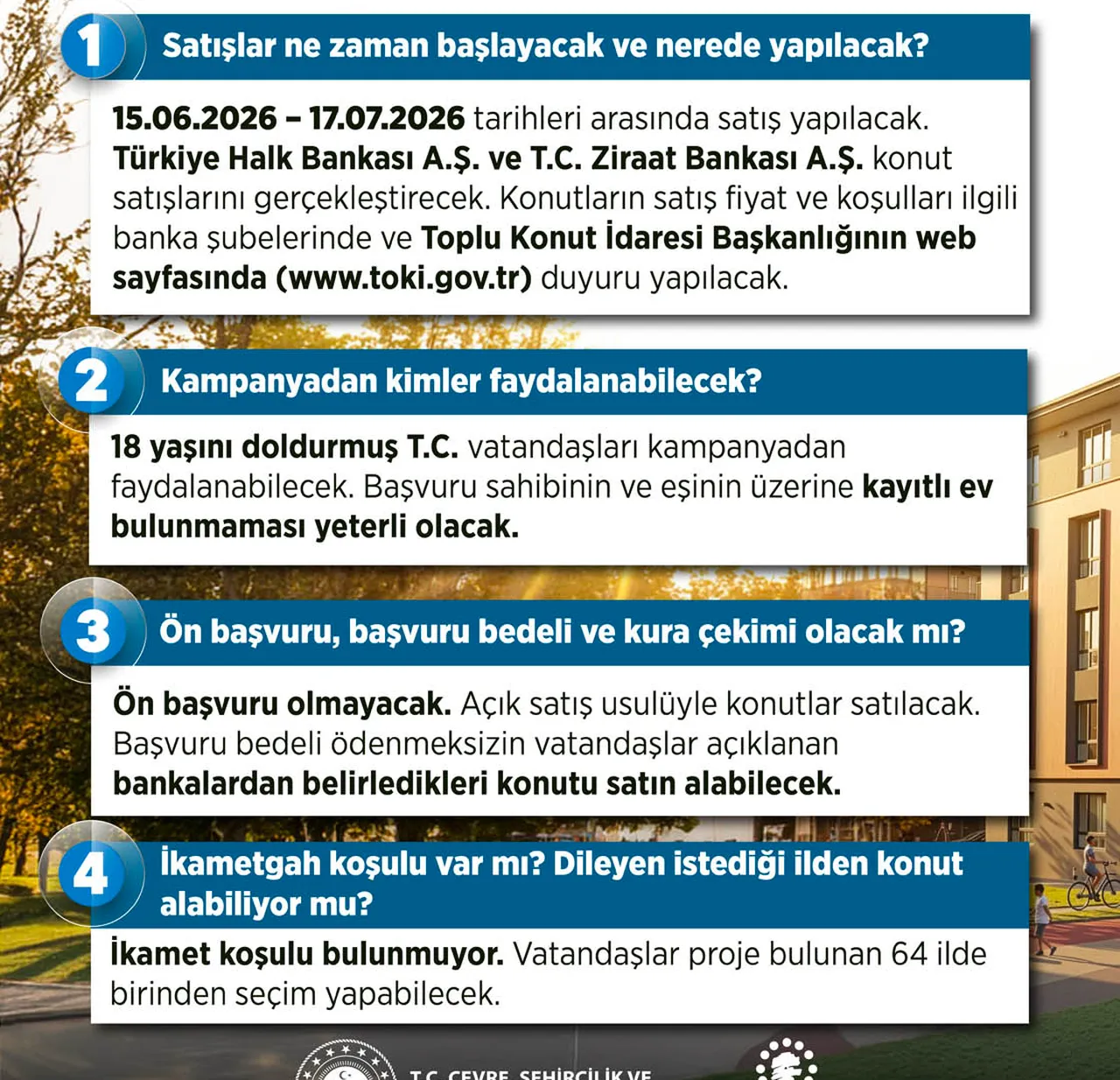 TOKİ'den 64 ilde açık satış kampanyası! TOKİ kurasız konut başvurusu nasıl yapılır, başvuru şartları neler?
