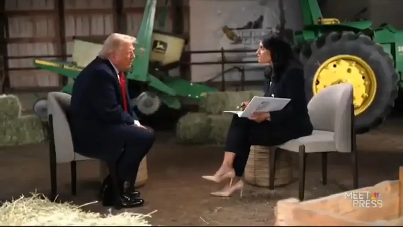 Trump, gazeteciye hakaret edip stüdyoyu terk etti: Ya aptalsın ya ahlaksız...