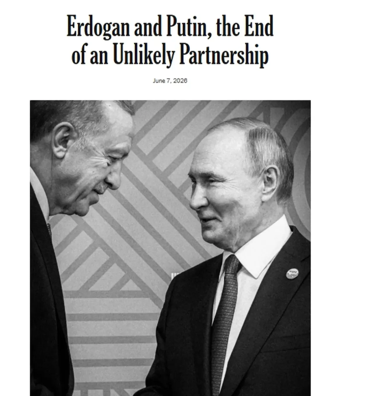 On yıl önce Suriye sahasındaki zorunluluklarla başlayan Türkiye-Rusya ilişkilerinin gelmiş olduğu noktaya dikkat çekilen analizde, Cumhurbaşkanı Erdoğan'ın süreci başından itibaren nasıl titizlikle yönettiği açıklandı.