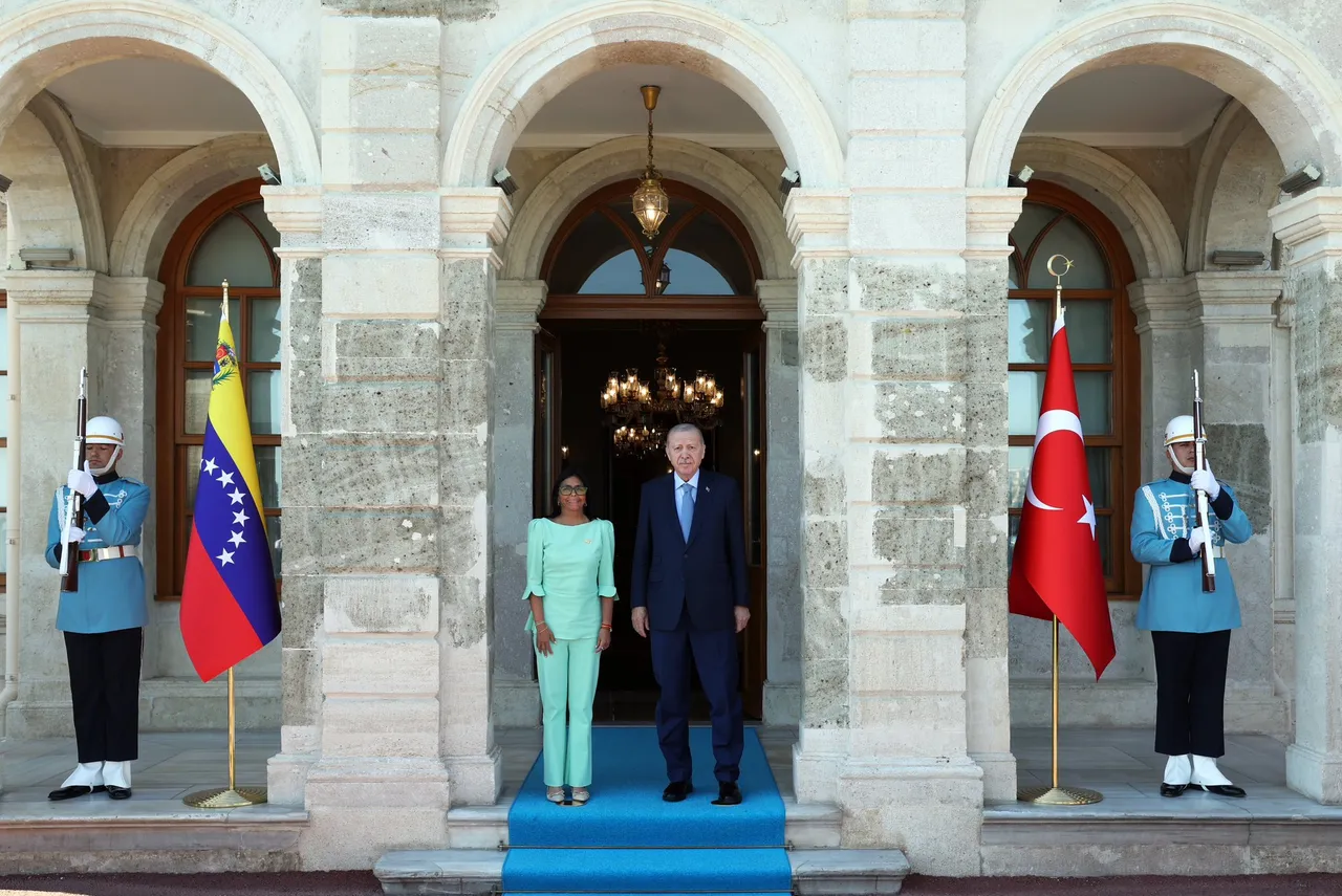 Cumhurbaşkanı Erdoğan, Venezuela Cumhurbaşkanı Vekili Delcy Rodriguez ile görüştü